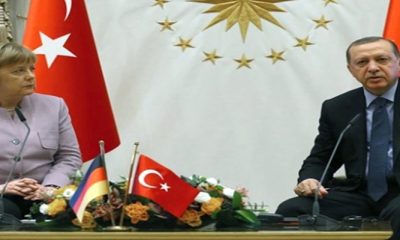 Cumhurbaşkanı Erdoğan, Angela Merkel ile görüştü