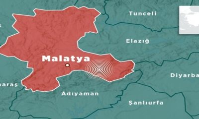 Malatya’da, 4,4 ve 3,9 büyüklüğünde iki deprem