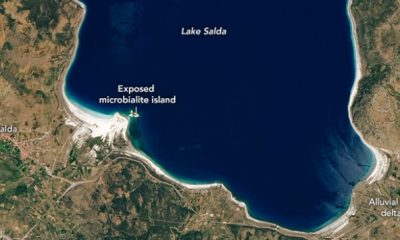 Persevere’in çektiği Salda Gölü fotoğrafı, NASA Earth hesabından paylaşıldı