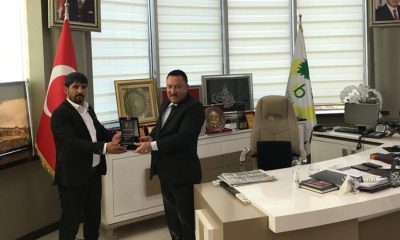 Aziz Akkuş`tan Bağlar Belediye Başkanı Hüseyin Beyoğlu `na  ziyaret