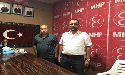 Cevdet Yıldırım, MHP Elbeyli İlçe Başkanı İsmet doğan `ı ziyaret etti