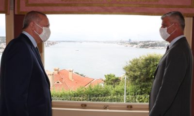 Cumhurbaşkanı Erdoğan, Kosova Cumhurbaşkanı Taçi ile görüştü