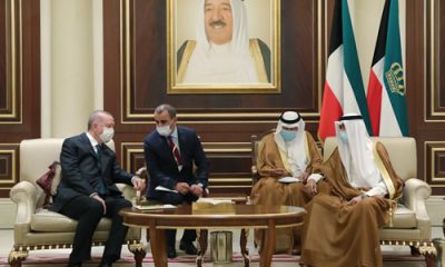Cumhurbaşkanı Erdoğan, Kuveyt Emiri Şeyh Nevvaf es-Sabah ile görüştü
