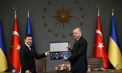 Cumhurbaşkanı Erdoğan’a, Zelenskiy tarafından “Ukrayna Devlet Nişanı” takdim edildi