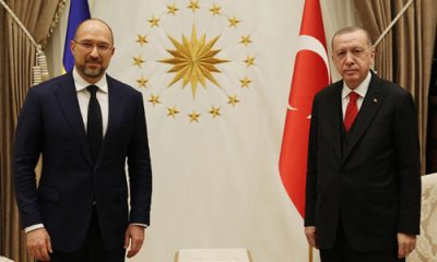 Cumhurbaşkanı Erdoğan, Ukrayna Başbakanı Shmyhal’i kabul etti