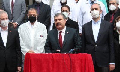 Bakan Koca, Gaziantep’te Yangının Çıktığı Hastanede İncelemelerde Bulundu