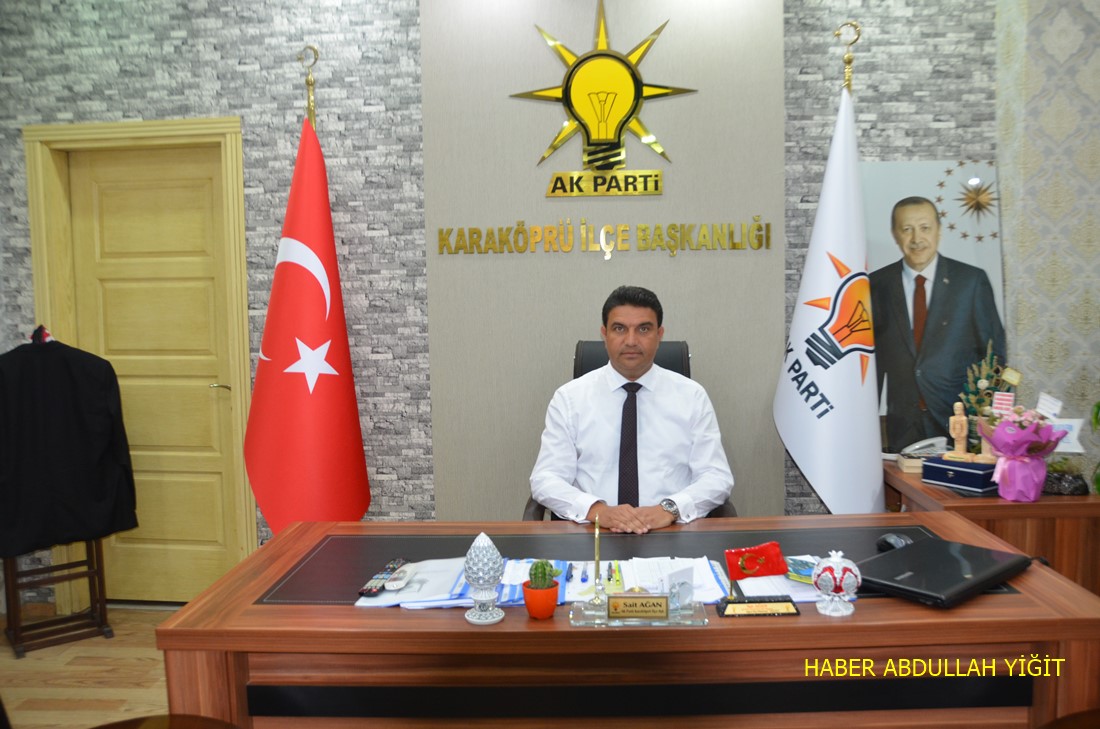 AK Parti Karaköprü İlçe Başkanı Sait Ağan `dan 5 Aralık Dünya Kadın Hakları Günü mesajı