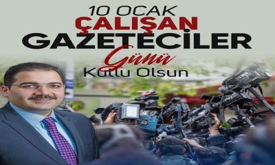Haliliye Belediye Başkanı Mehmet Canpolat `tan 10 Ocak Çalışan Gazeteciler Günü Mesajı