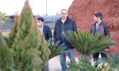 Eyyübiye Belediye Başkanı Mehmet Kuş, ilçeye kazandırılacak yeni parklara ekimi yapılacak