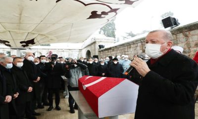 Cumhurbaşkanı Erdoğan, eski İstanbul Büyükşehir Belediye Başkanı Topbaş’ın cenaze törenine katıldı