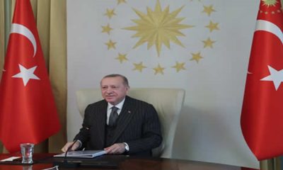 Cumhurbaşkanı Erdoğan, AB Komisyonu Başkanı Ursula von der Leyen ve AB Konseyi Başkanı Charles Michel ile video konferans görüşmesi gerçekleştirdi