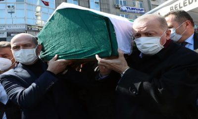 Cumhurbaşkanı Erdoğan, İçişleri Bakanı Soylu’ nun annesi Servet Soylu’ nun cenaze törenine katıldı
