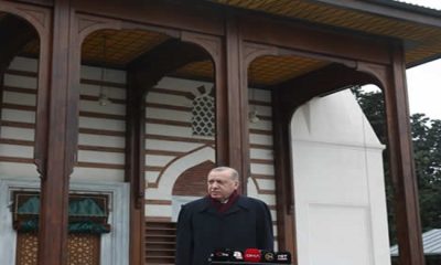 Cumhurbaşkanı Erdoğan, Cuma namazını Kerem Aydınlar Camii’nde kıldı