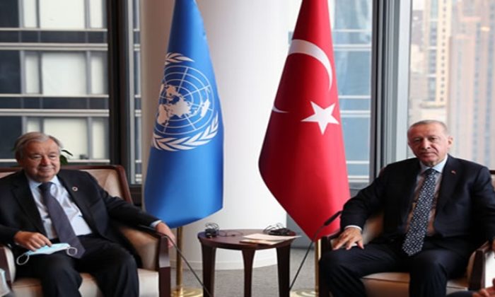 Cumhurbaşkanı Erdoğan, BM Genel Sekreteri Guterres ile görüştü