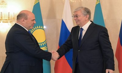 Глава государства встретился с Председателем Правительства России Михаилом Мишустиным