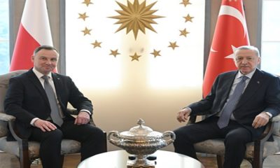 Cumhurbaşkanı Erdoğan, Polonya Cumhurbaşkanı Duda ile bir araya geldi