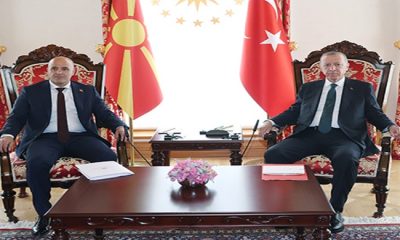 Cumhurbaşkanı Erdoğan, Kuzey Makedonya Başbakanı Kovacevski’yi kabul etti