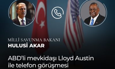 Millî Savunma Bakanı Hulusi Akar ile ABD Savunma Bakanı Lloyd James Austin Telefon Görüşmesi Gerçekleştirdi