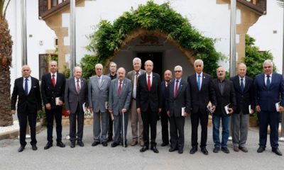 Cumhurbaşkanı Ersin Tatar, Kıbrıs TMT Mücahitler Derneği başkan ve yönetim kurulu üyelerini kabul etti