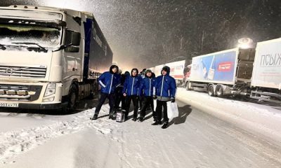 “Birleşik Rusya”, kötü hava koşulları nedeniyle Ulyanovsk bölgesindeki Dimitrovgrad’da kalmak zorunda kalan sürücülere yardım sağladı