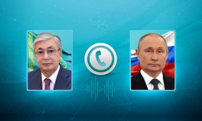 Глава государства Касым-Жомарт Токаев провел телефонный разговор с Президентом России Владимиром Путиным