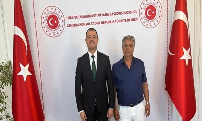 1453 KRAL MEDYA YAYIN GRUBU DOĞU AVRUPA TEMSİLCİMİZ GAZETECİ MECNUN YAĞAR`DAN TÜRKİYE CUMHURİYETİ VİYANA BAŞ KONSOLOSUMUZ CAFER MERT ÖZMERT `E ZİYARET