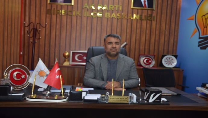 AK PARTİ BİRECİK İLÇE BAŞKANI EROL ERGİN AÇILAN `DAN ÇANAKKALE ZAFERİ MESAJI