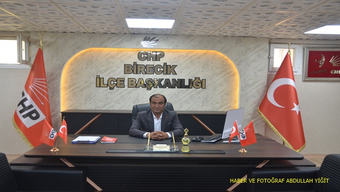 CHP BİRECİK İLÇE BAŞKANI HASAN KURT `TAN 11 TEMMUZ BİRECİK `İN KURTULUŞU MESAJI