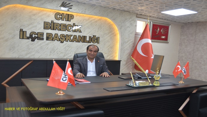 CHP BİRECİK İLÇE BAŞKANI HASAN KURT `TAN 30 AĞUSTOS ZAFER BAYRAMI MESAJI