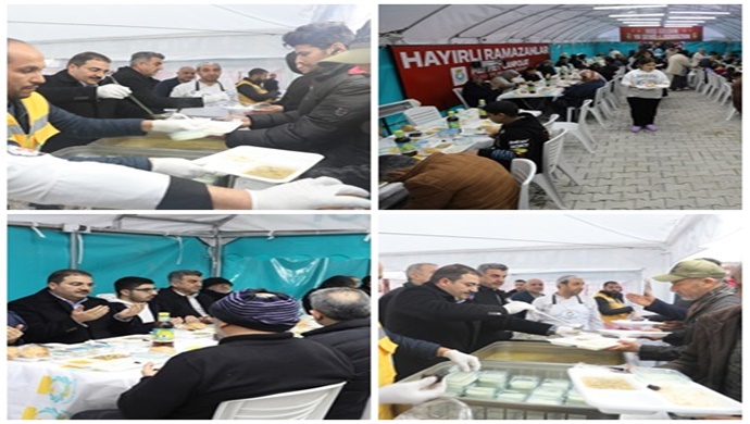 BAŞKAN CANPOLAT VE GÜNBEGİ, İFTAR SOFRASINDA VATANDAŞLARLA BULUŞTU