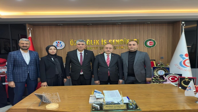 Öz Sağlık-İş Sendikası Genel Başkanı Devlet Sert’ten Gaziantep Şube Başkanlığına Ziyaret