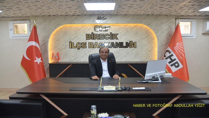 CHP BİRECİK İLÇE BAŞKANI HASAN KURT `TAN 23 NİSAN MESAJI