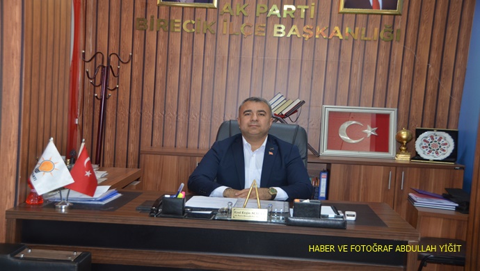 AK PARTİ BİRECİK İLÇE BAŞKANI EROL ERGİN AÇILAN `DAN 19 MAYIS ATATÜRK’Ü ANMA, GENÇLİK VE SPOR BAYRAMI MESAJI