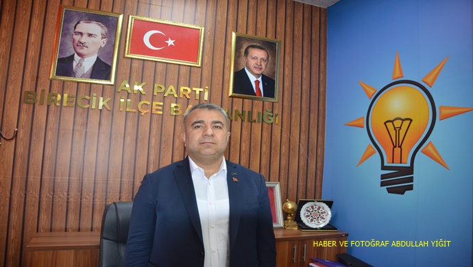 AK PARTİ BİRECİK İLÇE BAŞKANI EROL ERGİN AÇILAN `DAN 14 MAYIS DÜNYA ÇİFTÇİLER GÜNÜ MESAJI